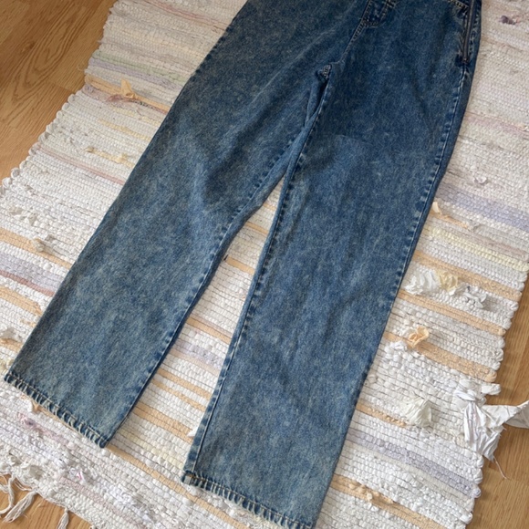 Sofie The Label Acid Washed Denim One Piece Halter Jumpsuit Size Small - Picture 2 of 8